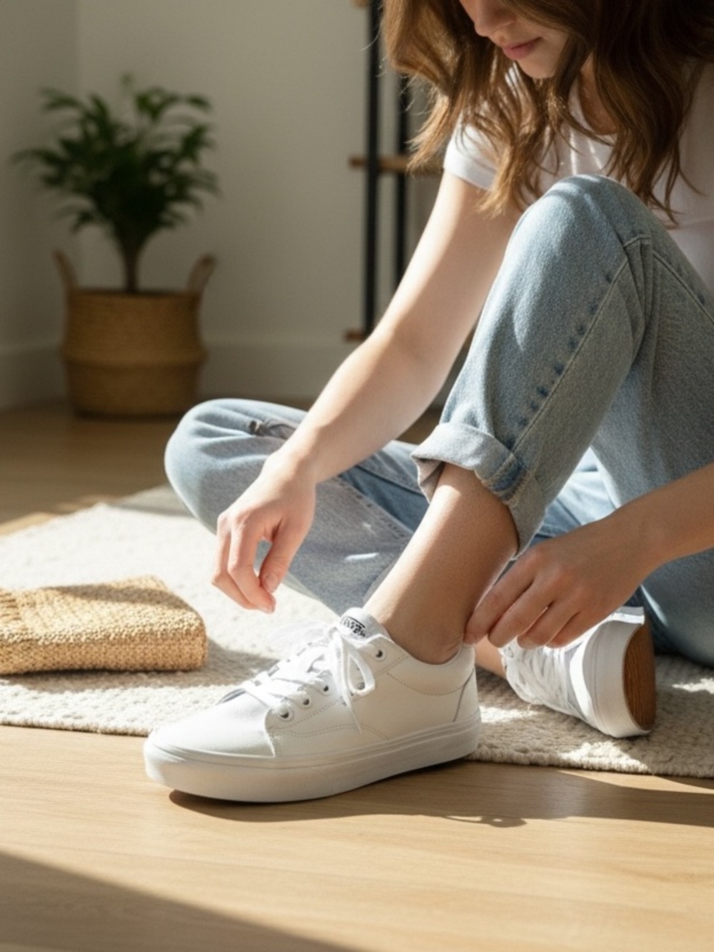 VANS - Everyday White Women's Low-Top Sneakers